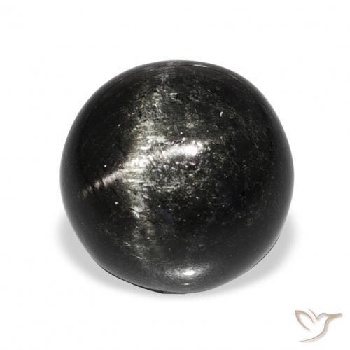 9.82 ct Black Star Diopside Stone, Natural Star Diopside in Round Cabochon Shape for Sale