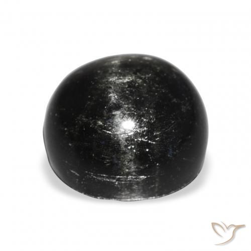 Star Diopside Gemstone in 12 mm (calibrated) Size for Sale, Star Diopside Stone in Black Color