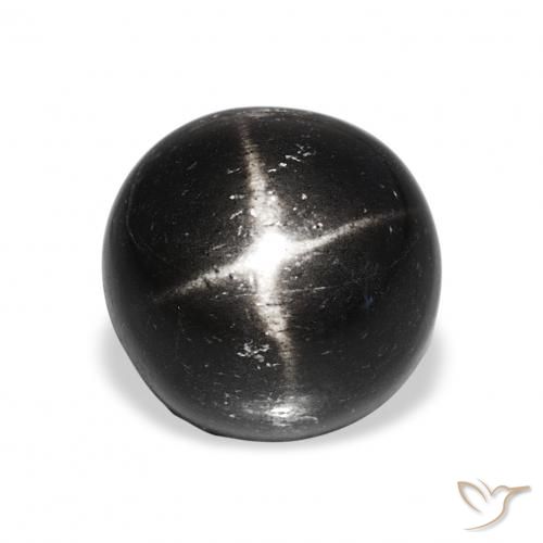 9.06ct Black Star Diopside, Round, Opaque