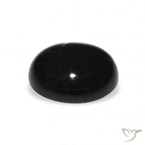 Star Diopside Gemstone in 12 x 10 mm (calibrated) Size for Sale, Star Diopside Stone in Black Color