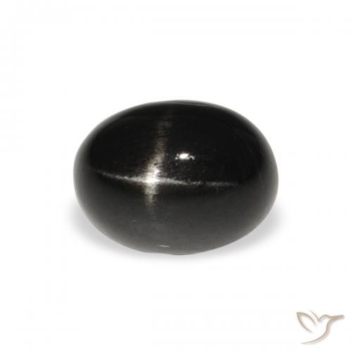 2.11ct Natural Black Star Diopside, Oval, Opaque