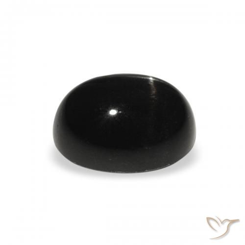 Star Diopside Gemstone in 8 x 6 mm (calibrated) Size for Sale, Star Diopside Stone in Black Color