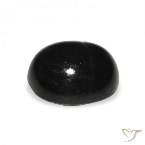 Star Diopside Gemstone in 12 x 10 mm (calibrated) Size for Sale, Star Diopside Stone in Black Color