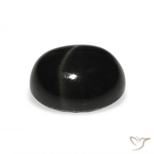 Star Diopside Gemstone in 12 x 10 mm (calibrated) Size for Sale, Star Diopside Stone in Black Color