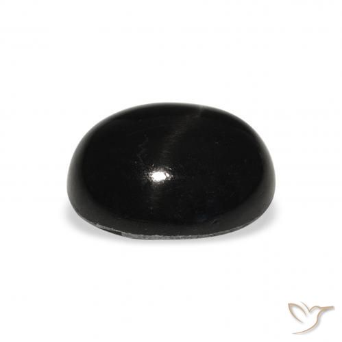 Star Diopside Gemstone in 12 x 10 mm (calibrated) Size for Sale, Star Diopside Stone in Black Color
