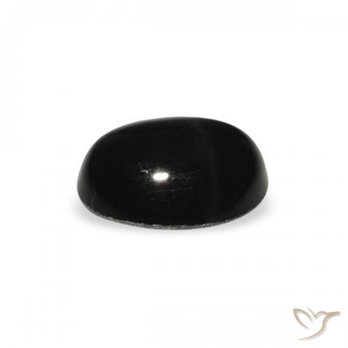 Star Diopside Gemstone in 7.9 x 5.7 mm Size for Sale, Star Diopside Stone in Black Color