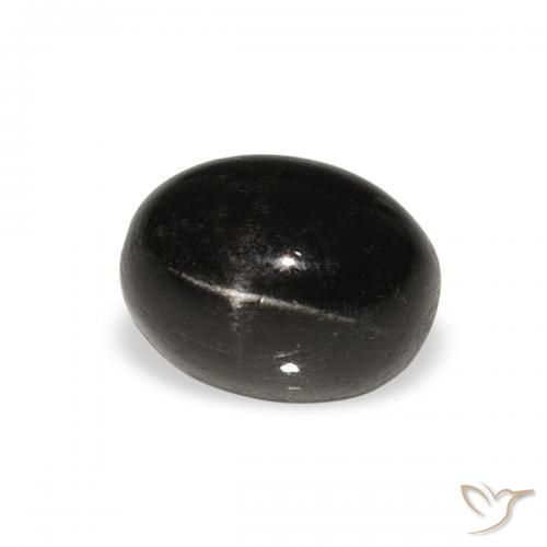 2.41 ct Black Star Diopside Stone, Natural Star Diopside in Oval Cabochon Shape for Sale