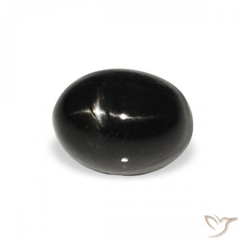 2.28 ct Black Star Diopside Stone, Natural Star Diopside in Oval Cabochon Shape for Sale