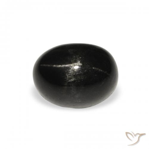 2.45ct Natural Black Star Diopside, Oval, Opaque