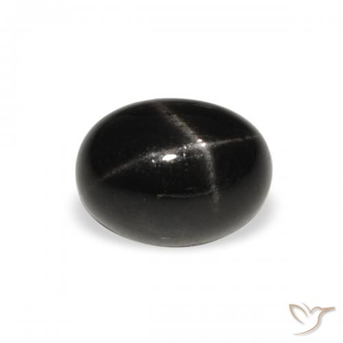 2.08ct Natural Black Star Diopside, Oval, Opaque