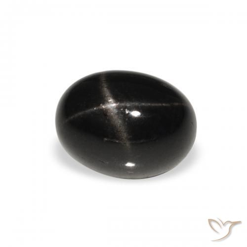 2.08 ct Black Star Diopside Stone, Natural Star Diopside in Oval Cabochon Shape for Sale