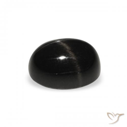 Star Diopside Gemstone in 8 x 6 mm (calibrated) Size for Sale, Star Diopside Stone in Black Color