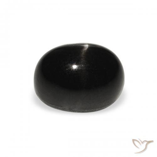 Star Diopside Gemstone in 8 x 6 mm (calibrated) Size for Sale, Star Diopside Stone in Black Color