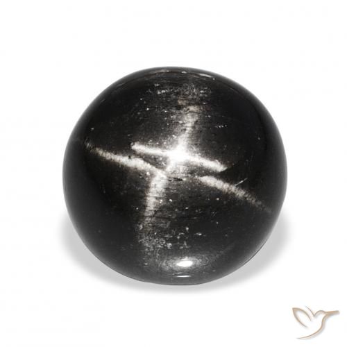 11.26ct Black Star Diopside, Round, Opaque