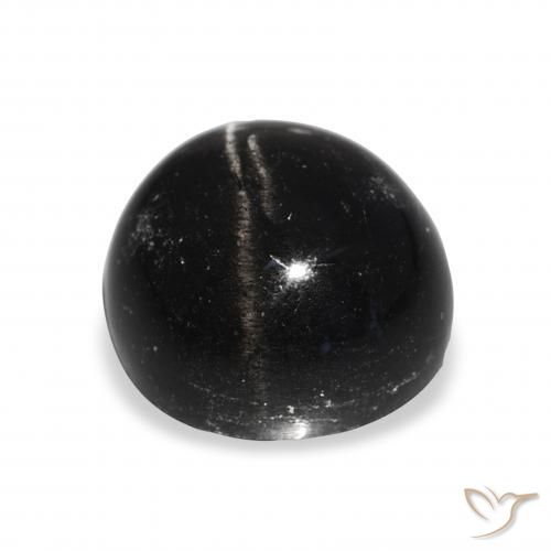 Star Diopside Gemstone in 12 mm (calibrated) Size for Sale, Star Diopside Stone in Black Color