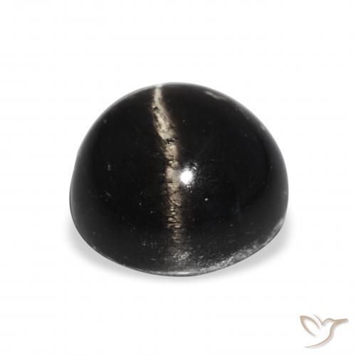 Star Diopside Gemstone in 12 mm (calibrated) Size for Sale, Star Diopside Stone in Black Color