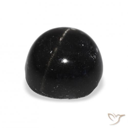 Star Diopside Gemstone in 12 mm (calibrated) Size for Sale, Star Diopside Stone in Black Color