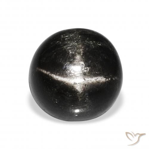 10.95ct Black Star Diopside, Round, Opaque