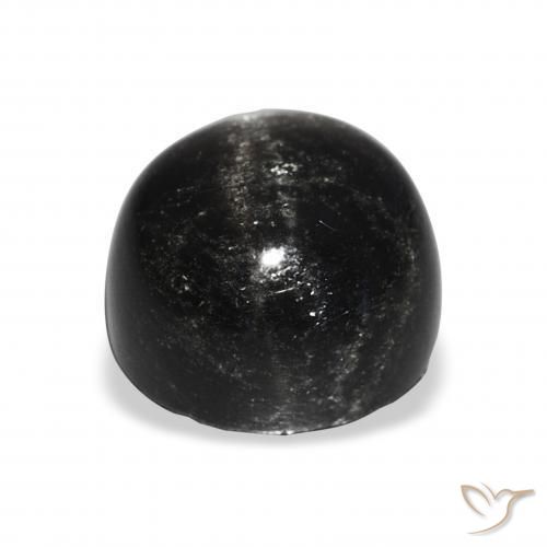 Star Diopside Gemstone in 12 mm (calibrated) Size for Sale, Star Diopside Stone in Black Color