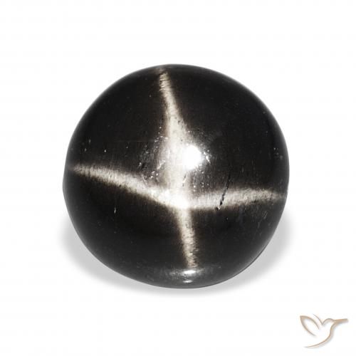 8.06ct Black Star Diopside, Round, Opaque