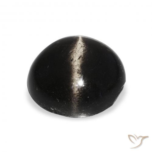 Star Diopside Gemstone in 12 mm (calibrated) Size for Sale, Star Diopside Stone in Black Color