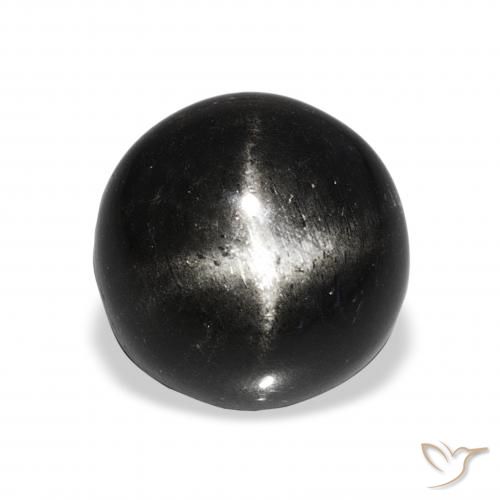11.09ct Black Star Diopside, Round, Opaque