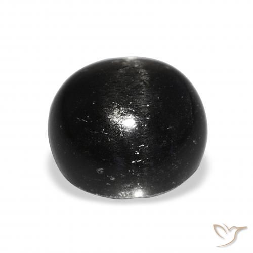 Star Diopside Gemstone in 12 mm (calibrated) Size for Sale, Star Diopside Stone in Black Color