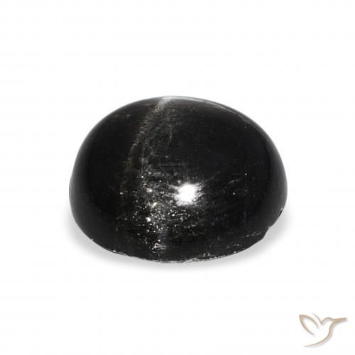 Star Diopside Gemstone in 12 mm (calibrated) Size for Sale, Star Diopside Stone in Black Color