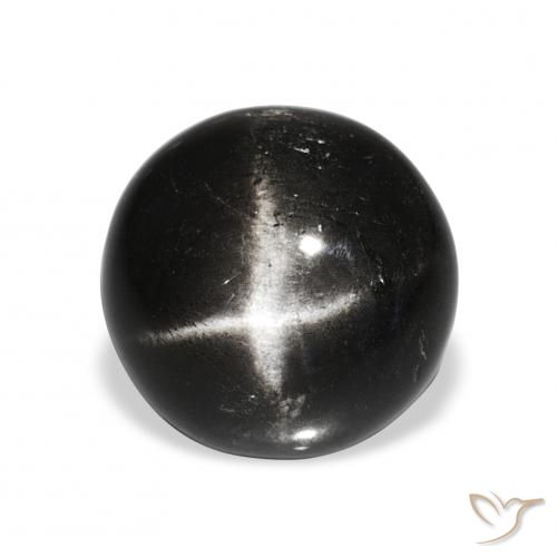8.90ct Black Star Diopside, Round, Opaque