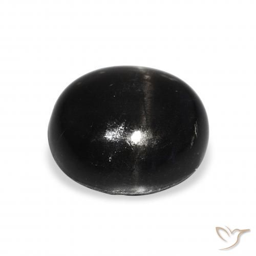 Star Diopside Gemstone in 12 mm (calibrated) Size for Sale, Star Diopside Stone in Black Color