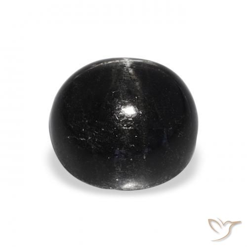 Star Diopside Gemstone in 9 mm (calibrated) Size for Sale, Star Diopside Stone in Black Color