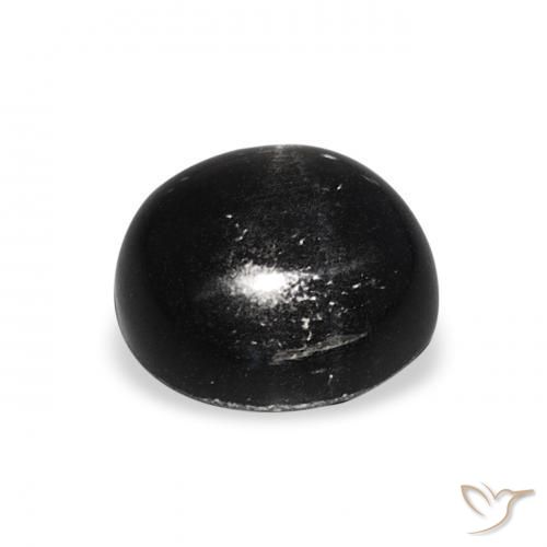 Star Diopside Gemstone in 9 mm (calibrated) Size for Sale, Star Diopside Stone in Black Color