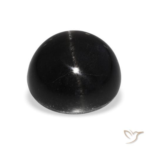 Star Diopside Gemstone in 11 mm (calibrated) Size for Sale, Star Diopside Stone in Black Color