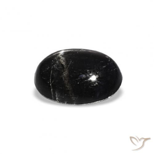 Star Diopside Gemstone in 8 x 6 mm (calibrated) Size for Sale, Star Diopside Stone in Black Color