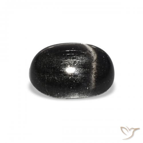 Star Diopside Gemstone in 8 x 6 mm (calibrated) Size for Sale, Star Diopside Stone in Black Color