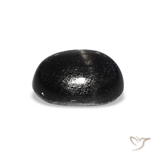 Star Diopside Gemstone in 8 x 6 mm (calibrated) Size for Sale, Star Diopside Stone in Black Color