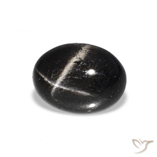 1.99 ct Black Star Diopside Stone, Natural Star Diopside in Oval Cabochon Shape for Sale