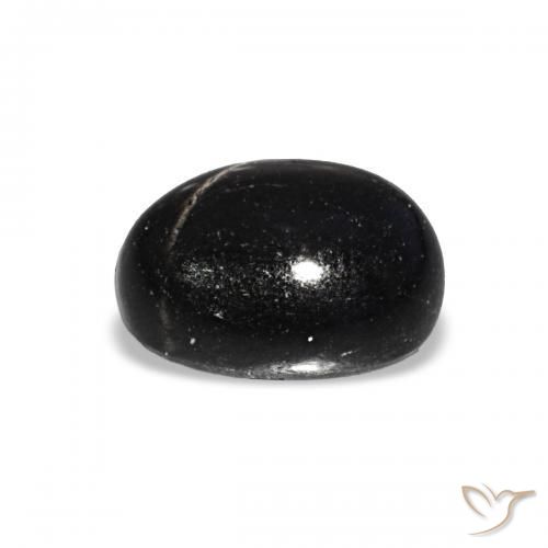 Star Diopside Gemstone in 8 x 6 mm (calibrated) Size for Sale, Star Diopside Stone in Black Color