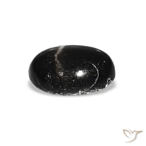 Star Diopside Gemstone in 8 x 6 mm (calibrated) Size for Sale, Star Diopside Stone in Black Color
