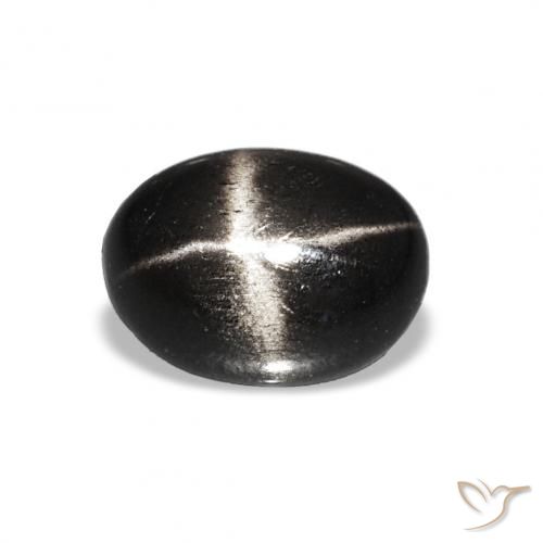 1.55ct Black Star Diopside, Oval, Opaque