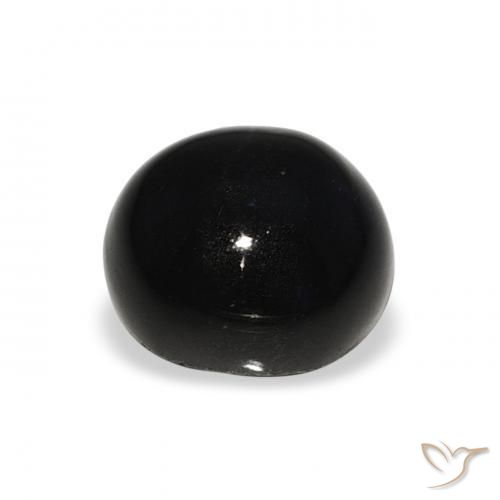 Star Diopside Gemstone in 9 mm (calibrated) Size for Sale, Star Diopside Stone in Black Color