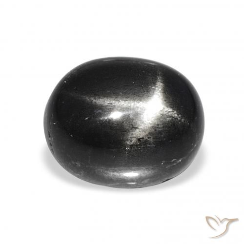 7.08ct Black Star Diopside, Oval, Opaque