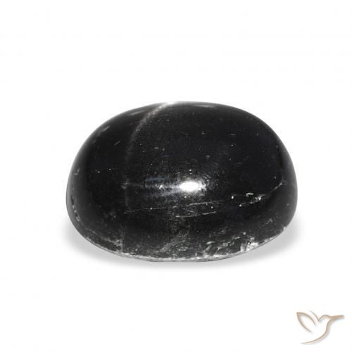 Star Diopside Gemstone in 12 x 10 mm (calibrated) Size for Sale, Star Diopside Stone in Black Color