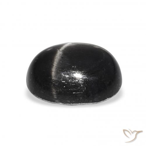 Star Diopside Gemstone in 12 x 10 mm (calibrated) Size for Sale, Star Diopside Stone in Black Color