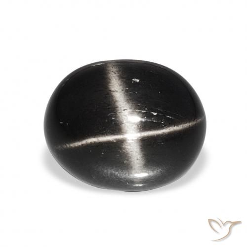 7.15ct Black Star Diopside, Oval, Opaque