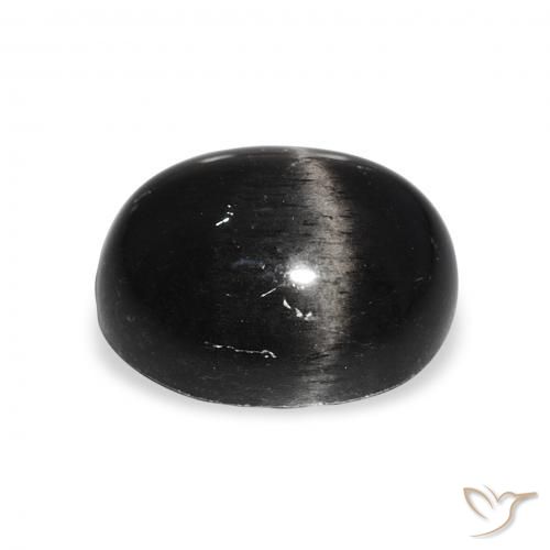 Star Diopside Gemstone in 12 x 10 mm (calibrated) Size for Sale, Star Diopside Stone in Black Color