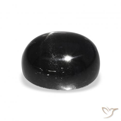 Star Diopside Gemstone in 12 x 10 mm (calibrated) Size for Sale, Star Diopside Stone in Black Color