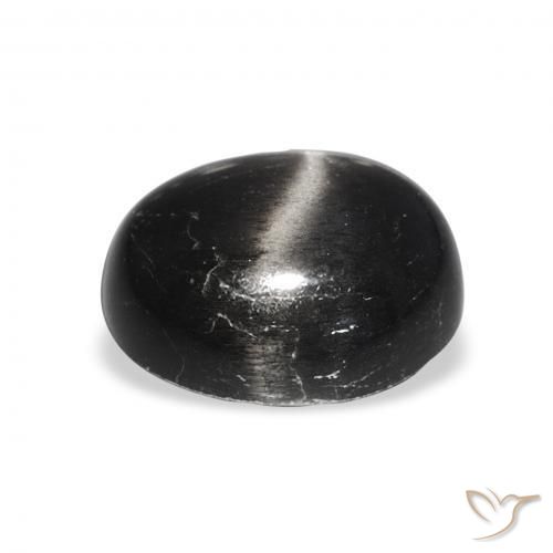 Star Diopside Gemstone in 12 x 10 mm (calibrated) Size for Sale, Star Diopside Stone in Black Color