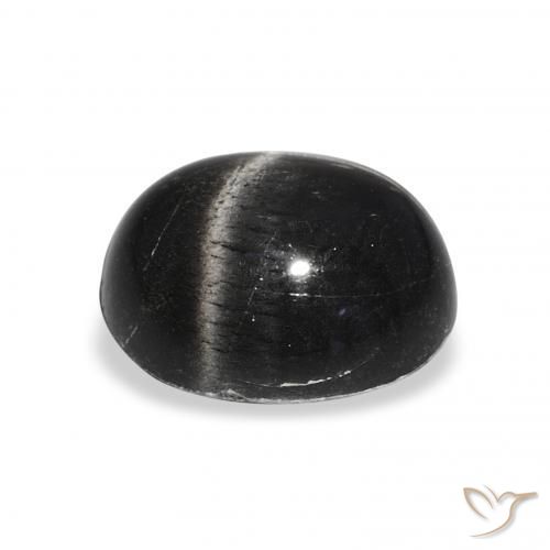Star Diopside Gemstone in 12 x 10 mm (calibrated) Size for Sale, Star Diopside Stone in Black Color