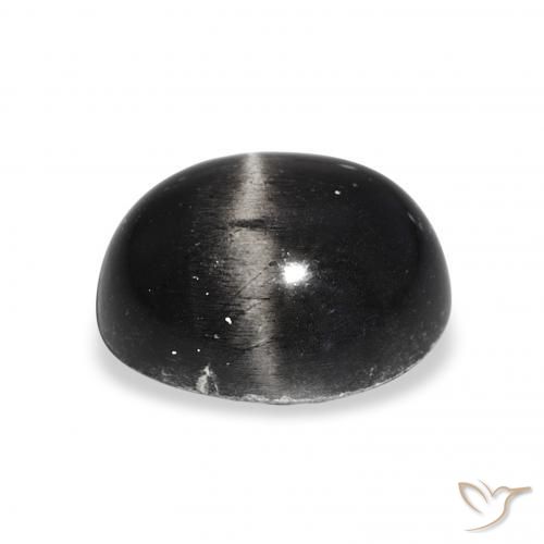 Star Diopside Gemstone in 12 x 10 mm (calibrated) Size for Sale, Star Diopside Stone in Black Color